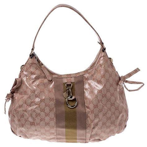 gucci coated canvas web hobo bag|gucci guccissima hobo bag.